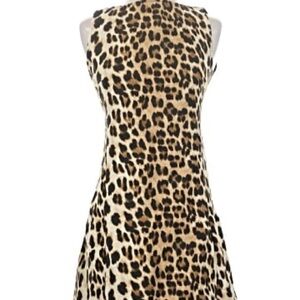 SHEIN Leopard Print Mini Dress - Black & Brown